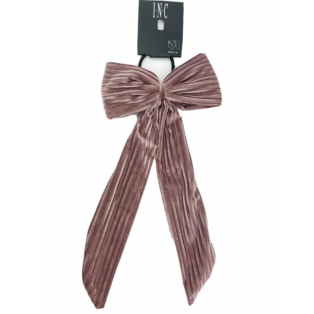 I.N.C. Dusty Rose Pink Big Bow Ponytail Holder
